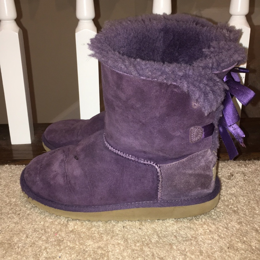 UGG Kids Boots in Purple Suede